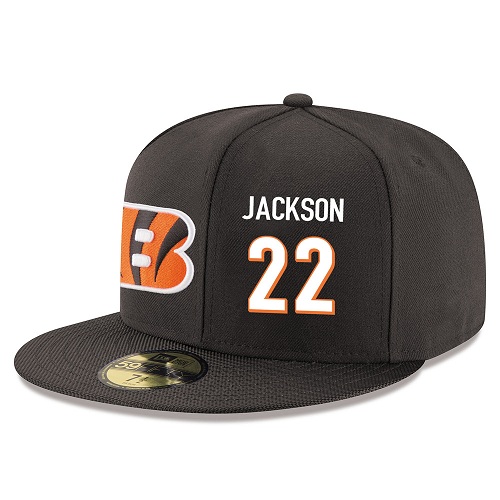 NFL Cincinnati Bengals #22 William Jackson Stitched Snapback Adjustable Player Hat - Black/White